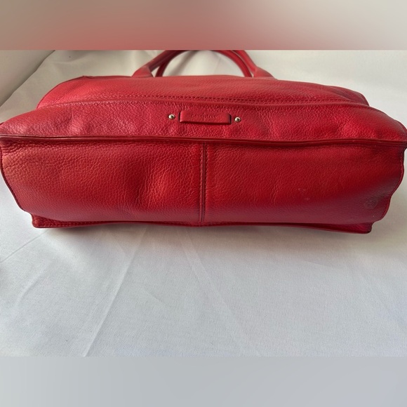 Cole Haan red leather tote bag - Picture 3 of 10